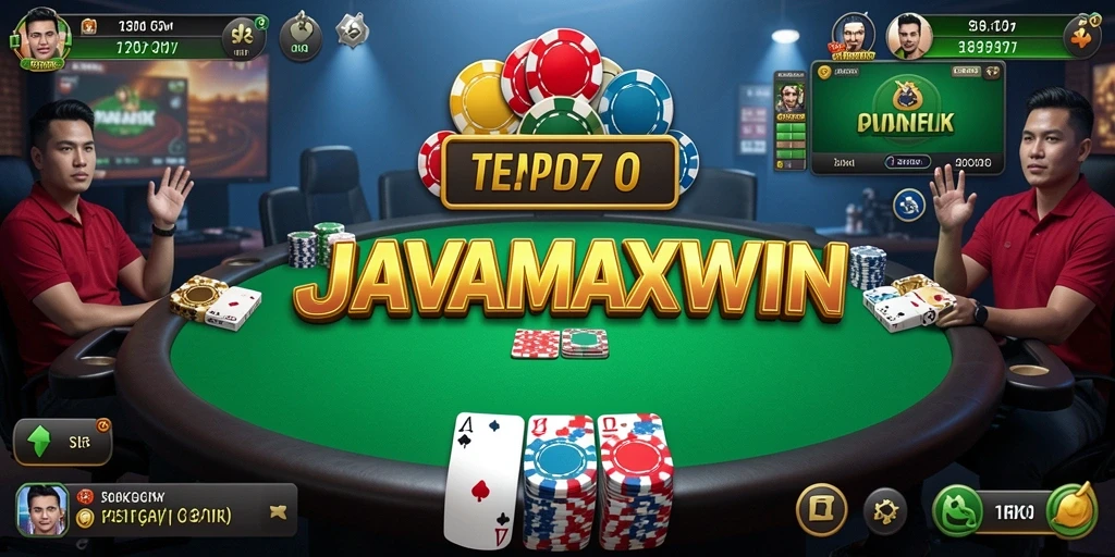 Tampilan gameplay JAVAMAXWIN dengan aksi Poker yang seru.