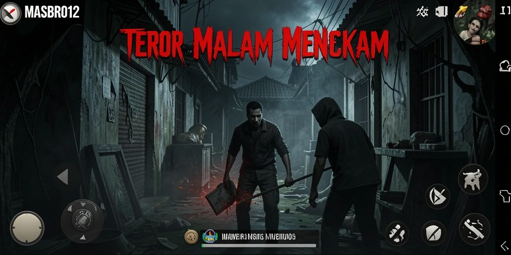 Tampilan gameplay <strong>MASBRO12</strong> yang penuh ketegangan dan misteri.