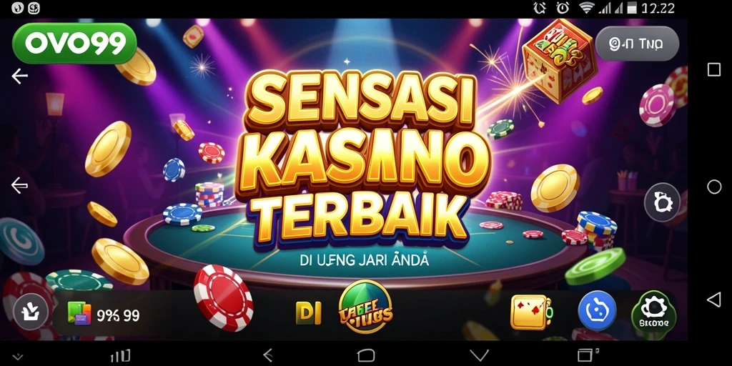 Pengguna menikmati pengalaman bermain kasino yang imersif di OVO99.